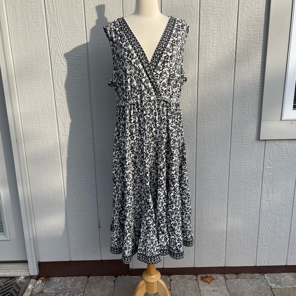 Max Studio Max Azria 1x Black & White Maxi Dress